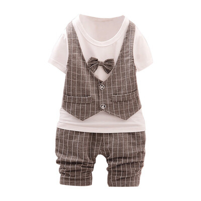 Boys Tops Shorts Set Short Sleeve Fake 2 Piece Plaid Print Tops Blouse T-shirtShorts Children Casual Outfits Sets
Boys Tops Shorts Set Short Sleeve Fake 2 Piece Plaid Print Tops Blouse T-shirtShorts Children Casual Outfits Sets