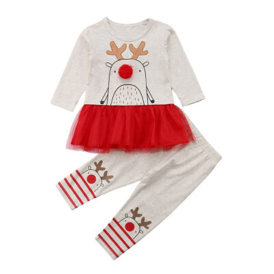 Xmas 2pcs Outfits Baby Girl Clothing Sets Baby Girls Deer Print Tutu Dress Long Pants Leggings Toddler Kids Clothes Sets 0-4T
Xmas 2pcs Outfits Baby Girl Clothing Sets Baby Girls Deer Print Tutu Dress Long Pants Leggings Toddler Kids Clothes Sets 0-4T