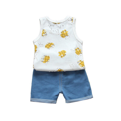 Baby Boy Clothing Suits Tops Sleeveless Tops Jeans Denim Shorts for Newborn Baby Clothes Set Children Kid Clothing
Baby Boy Clothing Suits Tops Sleeveless Tops Jeans Denim Shorts for Newborn Baby Clothes Set Children Kid Clothing