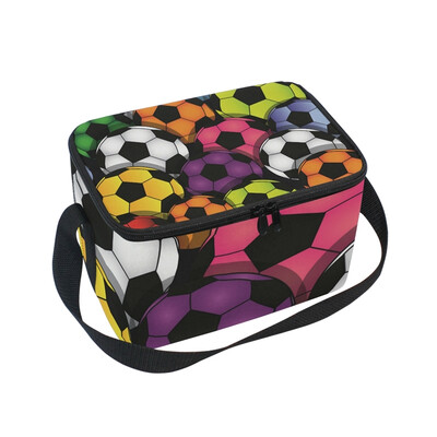 ALAZA Lunch Box Insulated Colorful Football Lunch Bag Large Cooler Tote Bag for Men Women
ALAZA Lunch Box Insulated Colorful Football Lunch Bag Large Cooler Tote Bag for Men Women