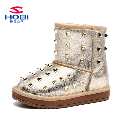 HOBIBEAR Girls boots Winter snow shoes Rivet Warm Lining Slip-on Cow Split Fashion boot for girls Footwear GW2225
HOBIBEAR Girls boots Winter snow shoes Rivet Warm Lining Slip-on Cow Split Fashion boot for girls Footwear GW2225