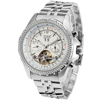 JARAGAR 070 Business Men Mechanical Watch Three Sub-Dial Calendar Month Week Display Fashion Casual Stainless Steel Strap 3ATM Wat
JARAGAR 070 Business Men Mechanical Watch Three Sub-Dial Calendar Month Week Display Fashion Casual Stainless Steel Strap 3ATM Wat