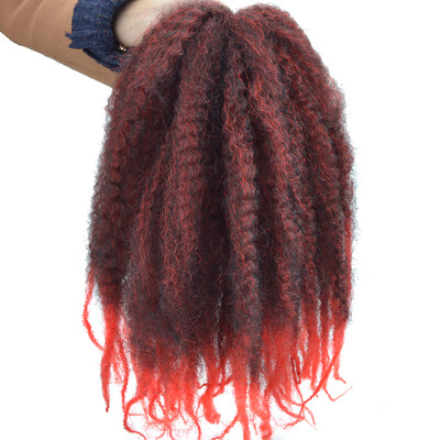 18 '' Afro Kinky Twist Braids Hair Crochet Braids Hair Curl Crochet Synthetic Braiding Hair 100g/Piece Brown Black Purple Color
18 '' Afro Kinky Twist Braids Hair Crochet Braids Hair Curl Crochet Synthetic Braiding Hair 100g/Piece Brown Black Purple Color