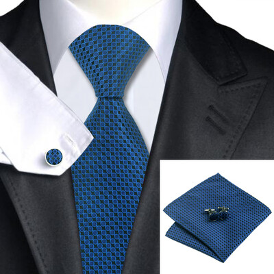 N-0881 Vogue Men Silk Tie Set Blue Geometric Necktie Handkerchief Cufflinks Set Ties For Men Formal Wedding Business wholesale
N-0881 Vogue Men Silk Tie Set Blue Geometric Necktie Handkerchief Cufflinks Set Ties For Men Formal Wedding Business wholesale
