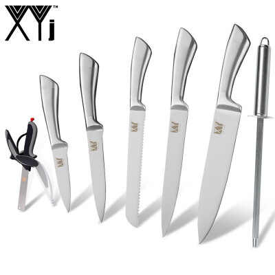XYj Kitchen Knives 8" 8" 8" 5" 35" Stainless Steel Knife Non Slip Handle Cooking Tool Set Sharpener Bar Scissor
XYj Kitchen Knives 8" 8" 8" 5" 35" Stainless Steel Knife Non Slip Handle Cooking Tool Set Sharpener Bar Scissor