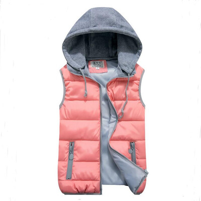 women's cotton wool collar hooded down vest Removable hat Hot high quality Brand New female winter warm Jacket&Outerwear Thicken
women's cotton wool collar hooded down vest Removable hat Hot high quality Brand New female winter warm Jacket&Outerwear Thicken