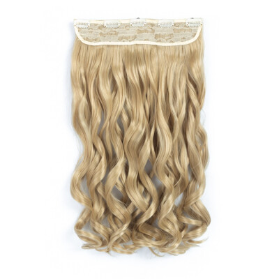 20" Curly Wave 34 Full Head One Piece 5clips Clip in on Synthetic Hair Extension High Temperature Fiber Hair Pieces Wavy Hair
20" Curly Wave 34 Full Head One Piece 5clips Clip in on Synthetic Hair Extension High Temperature Fiber Hair Pieces Wavy Hair