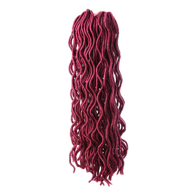 20" Faux Locs Curly Crochet Hair 24 Roots Synthetic Crochet Braids Hair Extensions Pure Color Crochet Braiding Hair
20" Faux Locs Curly Crochet Hair 24 Roots Synthetic Crochet Braids Hair Extensions Pure Color Crochet Braiding Hair