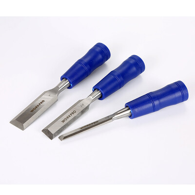 WORKPRO W043003N Home Woodworking Tools 1 inch blue handle wood chisel chisel chisel flat chisel width 26MM
WORKPRO W043003N Home Woodworking Tools 1 inch blue handle wood chisel chisel chisel flat chisel width 26MM