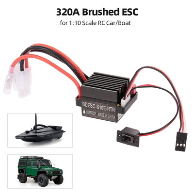 320A 2-3S Brushed ESC Electric Speed Controller with 5V2A BEC for 110 Scale RC CarBoat
320A 2-3S Brushed ESC Electric Speed Controller with 5V2A BEC for 110 Scale RC CarBoat