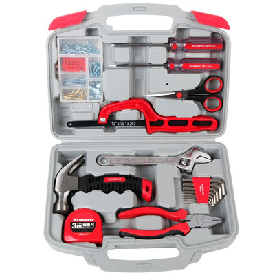 WORKPRO W1117 Home Tool Set Multifunctional Property Maintenance Manual Toolbox 17 Hardware Tools Set
WORKPRO W1117 Home Tool Set Multifunctional Property Maintenance Manual Toolbox 17 Hardware Tools Set