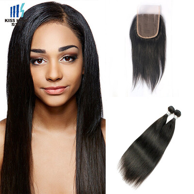 kisshair silky straight raw Indian human hair 2 pcslot bundles hair with 44 lace closure
kisshair silky straight raw Indian human hair 2 pcslot bundles hair with 44 lace closure