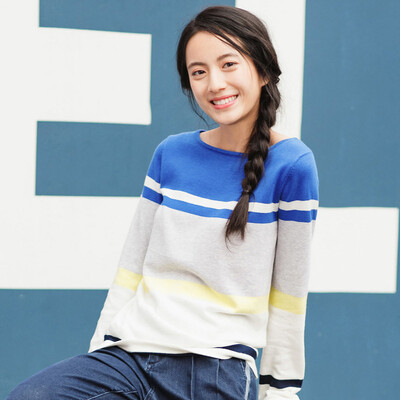 INMAN small fresh literary round neck long sleeve striped sweater female 18731VP32218 electric light blue
INMAN small fresh literary round neck long sleeve striped sweater female 18731VP32218 electric light blue