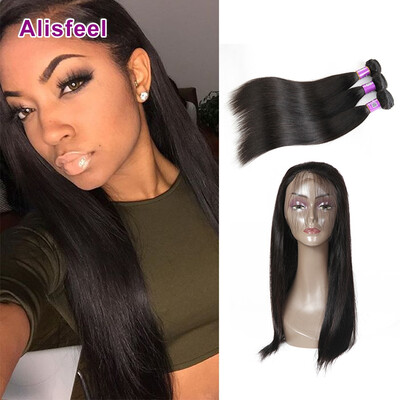 Brazilian Straight Virgin Hair With 360 Frontal Brazilian Straight Human Hair Bundles 360 Frontal Lace Closure Witn Baby Hair
Brazilian Straight Virgin Hair With 360 Frontal Brazilian Straight Human Hair Bundles 360 Frontal Lace Closure Witn Baby Hair