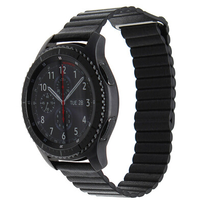 22mm Genuine Leather Watchband Magnetic Clasp Strap for Samsung Gear S3 Classic Gear S3 Frontier
22mm Genuine Leather Watchband Magnetic Clasp Strap for Samsung Gear S3 Classic Gear S3 Frontier