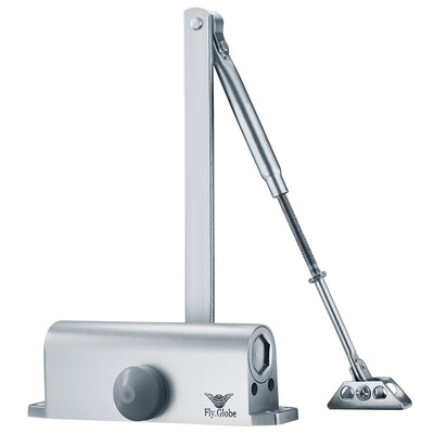 Fly ball FlyGlobe door closer hydraulic buffer positioning automatic door closer load bearing 45-65kg FQ-061DW
Fly ball FlyGlobe door closer hydraulic buffer positioning automatic door closer load bearing 45-65kg FQ-061DW