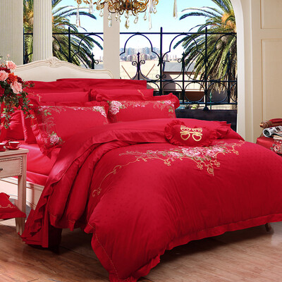 Fu Anna home textiles wedding six sets of pure cotton jacquard wedding increase 18 m bed for 230 229cm eternal love red
Fu Anna home textiles wedding six sets of pure cotton jacquard wedding increase 18 m bed for 230 229cm eternal love red