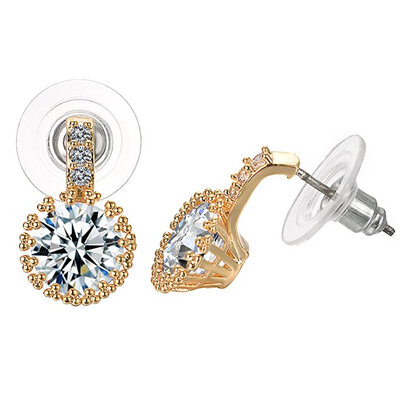 Yoursfs Micro Pave Earrings Yellow CZ Crystal Ear Piercing Solitaire Earring Studs Women Jewelry
Yoursfs Micro Pave Earrings Yellow CZ Crystal Ear Piercing Solitaire Earring Studs Women Jewelry