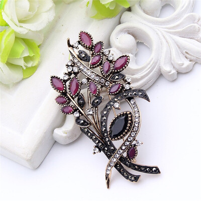Festival Jewelry Women Turkish Olive Branch Brooch Resin Pins Antique Gold Color Flower Brooches Broches Ladies Hijab Pin Gift
Festival Jewelry Women Turkish Olive Branch Brooch Resin Pins Antique Gold Color Flower Brooches Broches Ladies Hijab Pin Gift