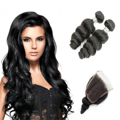 kisshair loose wave raw Indian human hair 2 pcslot bundles hair with 44 lace closure
kisshair loose wave raw Indian human hair 2 pcslot bundles hair with 44 lace closure