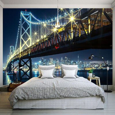 Custom 3D Wall Mural Wallpaper City Bridge At Night View Living Room Bedroom Sofa TV Backdrop Wallpaper Home Decoration Wall Art
Custom 3D Wall Mural Wallpaper City Bridge At Night View Living Room Bedroom Sofa TV Backdrop Wallpaper Home Decoration Wall Art