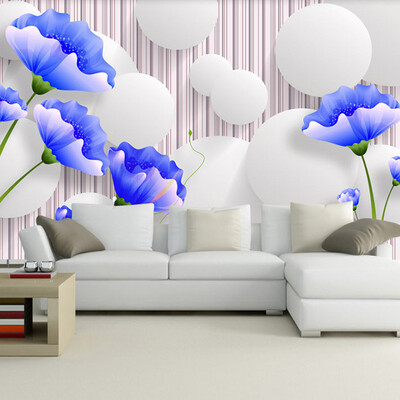 3D Room Landscape Wallpaper Mural Custom Modern Minimalist Abstract Blue Flowers White Ball Wall Mural Bedroom TV Wall Papers
3D Room Landscape Wallpaper Mural Custom Modern Minimalist Abstract Blue Flowers White Ball Wall Mural Bedroom TV Wall Papers