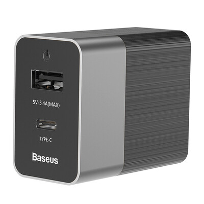 Baseus Duke Dual Charger AppleAndroid Type-CUSB Fast Charger PD Flash Charger 3A PhoneTabletMacbook Power Adapter Wireless Charger Black Gray
Baseus Duke Dual Charger AppleAndroid Type-CUSB Fast Charger PD Flash Charger 3A PhoneTabletMacbook Power Adapter Wireless Charger Black Gray