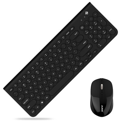 Blackjazz AJAZZ 325i mute wireless keyboard&mouse set retro round keychain Monarch black desktop notebook keyboard&mouse home office
Blackjazz AJAZZ 325i mute wireless keyboard&mouse set retro round keychain Monarch black desktop notebook keyboard&mouse home office