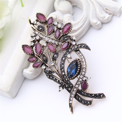 Festival Jewelry Women Turkish Olive Branch Brooch Resin Pins Antique Gold Color Flower Brooches Broches Ladies Hijab Pin Gift
Festival Jewelry Women Turkish Olive Branch Brooch Resin Pins Antique Gold Color Flower Brooches Broches Ladies Hijab Pin Gift