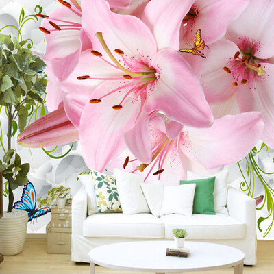 Пользовательские обои Mural Современные 3D Нетканые Мягкий чехол Lily Flower Butterfly LivingRoom Спальня Диван Телевизор Фон Фото обои
Пользовательские обои Mural Современные 3D Нетканые Мягкий чехол Lily Flower Butterfly LivingRoom Спальня Диван Телевизор Фон Фото обои