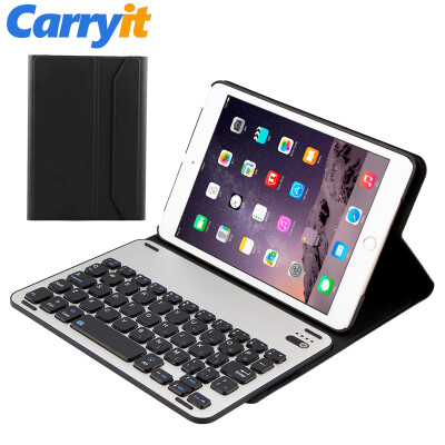 

Carryit Aluminum alloy bluetooth keyboard with leather case for iPad mini, mini 2 and mini 3. portable, durable