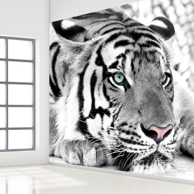 Custom 3D Photo Wallpaper Black White Animal Tiger Wall Painting Living Room Bedroom Entrance Background Wall Mural Wallpaper
Custom 3D Photo Wallpaper Black White Animal Tiger Wall Painting Living Room Bedroom Entrance Background Wall Mural Wallpaper