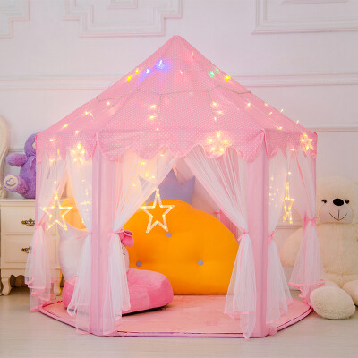 

girls pink princess big tents indoor