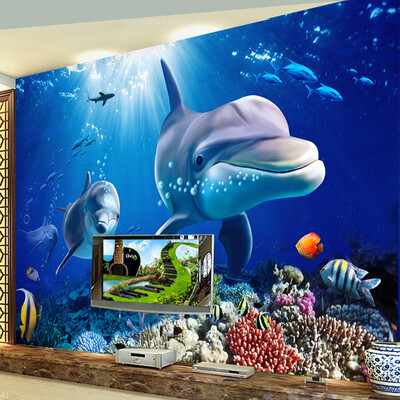 Custom Photo Wallpaper 3D Dolphin Underwater World Background Modern Wall Papers Home Decor Living Room Sofa TV Wall Painting
Custom Photo Wallpaper 3D Dolphin Underwater World Background Modern Wall Papers Home Decor Living Room Sofa TV Wall Painting