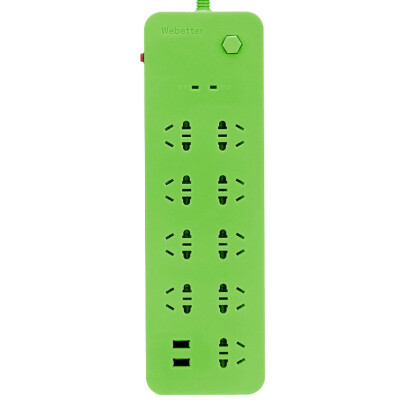 Beyer (Webetter) BTCH-U207Z / 3 meters 9 hole socket Germany Bayer PC flame retardant 2.4A dual USB fast charge iphone for (green
Beyer (Webetter) BTCH-U207Z / 3 meters 9 hole socket Germany Bayer PC flame retardant 2.4A dual USB fast charge iphone for (green