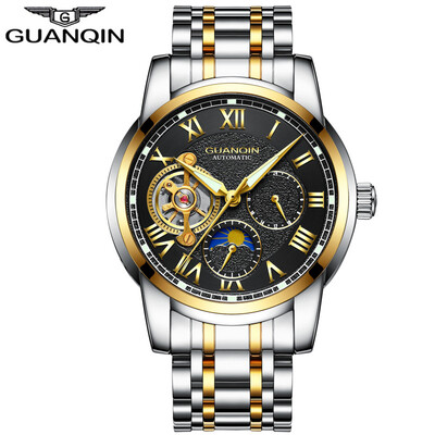 GUANQIN Mens Top Brand Business Waterproof Watch Tourbillon Automatic Mechanical Watch Mens Casual Leather Strap
GUANQIN Mens Top Brand Business Waterproof Watch Tourbillon Automatic Mechanical Watch Mens Casual Leather Strap