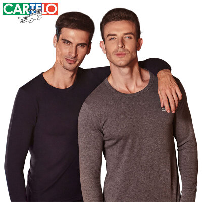 

Cartelo мужское теплое хлопковое модное термобелье с круглым воротником, набор подштанники и пижама