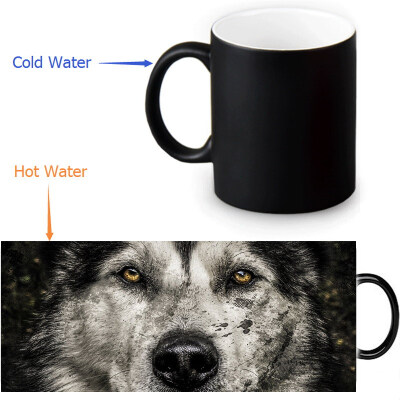Wolf 350ml12oz Heat Reveal Mug Color Change Coffee Cup Sensitive Morphing Mugs Magic Mug Milk Tea Cups
Wolf 350ml12oz Heat Reveal Mug Color Change Coffee Cup Sensitive Morphing Mugs Magic Mug Milk Tea Cups