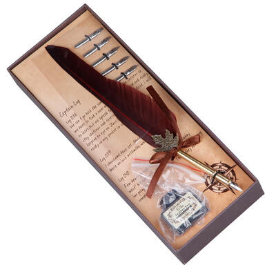 Goose Feather Pen Writing Dip Calligraphy Natural Quill Pen Set Gift in Box
Goose Feather Pen Writing Dip Calligraphy Natural Quill Pen Set Gift in Box