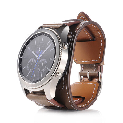22mm Genuine Leather Watch Band Cuff Strap Bracelet For Samsung Gear S3 Frontier / S3 Classic
22mm Genuine Leather Watch Band Cuff Strap Bracelet For Samsung Gear S3 Frontier / S3 Classic