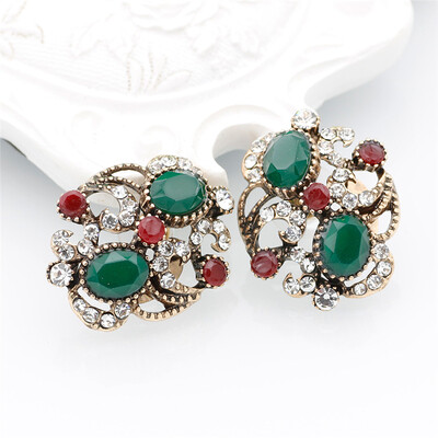 SUNSPICE MS Turkish Vintage Resin Stud Earrings For Women Bridal Jewelry Antique Gold Color Round Crystal Indian Festival Bijoux
SUNSPICE MS Turkish Vintage Resin Stud Earrings For Women Bridal Jewelry Antique Gold Color Round Crystal Indian Festival Bijoux