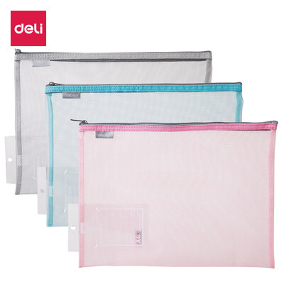 Deli deli A4 mesh ventilation zipper file bag storage bag single 3 colors random 5544
Deli deli A4 mesh ventilation zipper file bag storage bag single 3 colors random 5544
