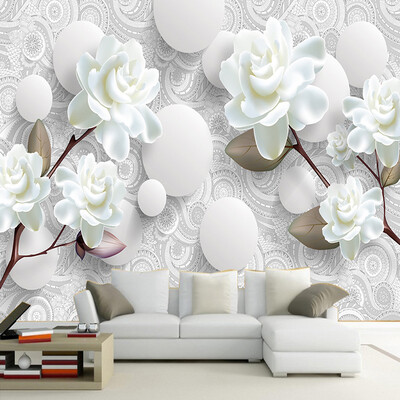 Custom 3D Stereoscopic Mural Wallpaper European Fashion Beautiful White Peony Bedroom TV Backdrop Wall Paper Modern Home Decor
Custom 3D Stereoscopic Mural Wallpaper European Fashion Beautiful White Peony Bedroom TV Backdrop Wall Paper Modern Home Decor