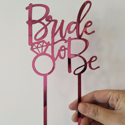 Bride to Be Violet Mirrored Acrylic Cake Topper For Wedding Party Bridal Shower Decoration Supplies
Bride to Be Violet Mirrored Acrylic Cake Topper For Wedding Party Bridal Shower Decoration Supplies