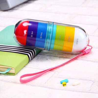 Billion high EKOA colorful pill box colorful portable mini pill box one week medicine storage box creative portable pill small medicine box
Billion high EKOA colorful pill box colorful portable mini pill box one week medicine storage box creative portable pill small medicine box