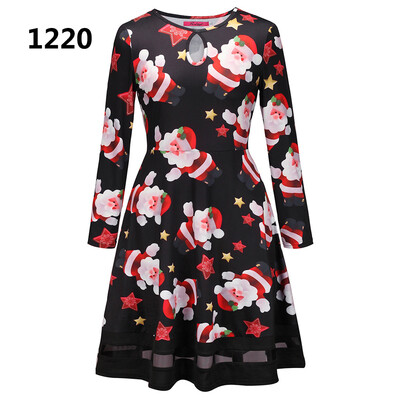 Europe&America Christmas dress Christmas tree old man snowman bottom jigsaw dress Christmas print dress
Europe&America Christmas dress Christmas tree old man snowman bottom jigsaw dress Christmas print dress