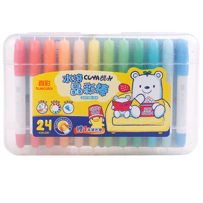 TRUECOLOR 24 color boxed students water-soluble washable oil pastels children washable crayons painting pen crystal color stick gift color book 24 color box 2071B
TRUECOLOR 24 color boxed students water-soluble washable oil pastels children washable crayons painting pen crystal color stick gift color book 24 color box 2071B