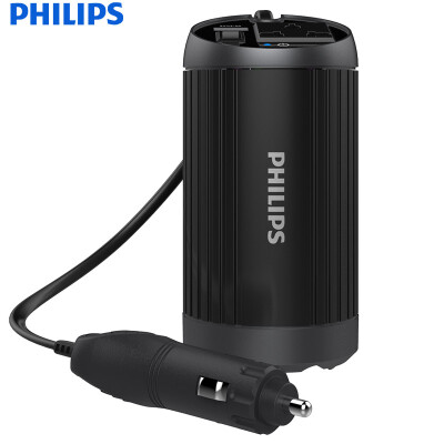 

Philips (PHILIPS) автомобильный инвертор / автомобильное зарядное устройство DLP2039 12V to 220V power converter / гнездо независимый переключатель USB2.4A черный