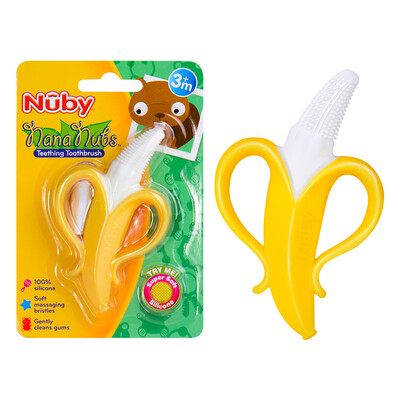 Nuby baby pacifier banana than the molar stick teether bite baby toy for more than 3 months American brand
Nuby baby pacifier banana than the molar stick teether bite baby toy for more than 3 months American brand