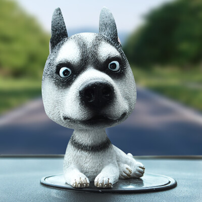 Jun Hao car ornaments shaking head inside the car cartoon doll jewelry car shaking head dog doll Husky
Jun Hao car ornaments shaking head inside the car cartoon doll jewelry car shaking head dog doll Husky